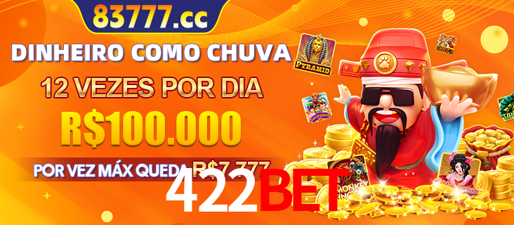 Banner do programa de recompensas Recomende para amigos do 422bet, detalhando os bônus por convidar amigos, com prêmios que chegam a R$288.888.