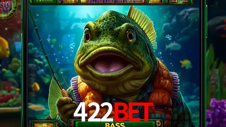 Personagem de peixe pescador do popular jogo de slot com tema de pescaria, uma das emocionantes opções de caça-níqueis para jogar e ganhar no cassino 422bet.
